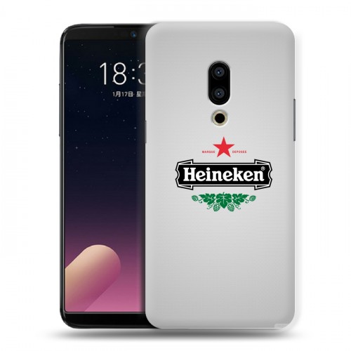 Дизайнерский пластиковый чехол для Meizu 15 Plus Heineken