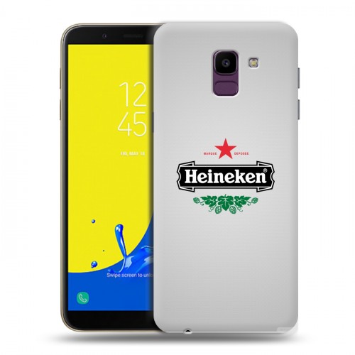 Дизайнерский пластиковый чехол для Samsung Galaxy J6 Heineken