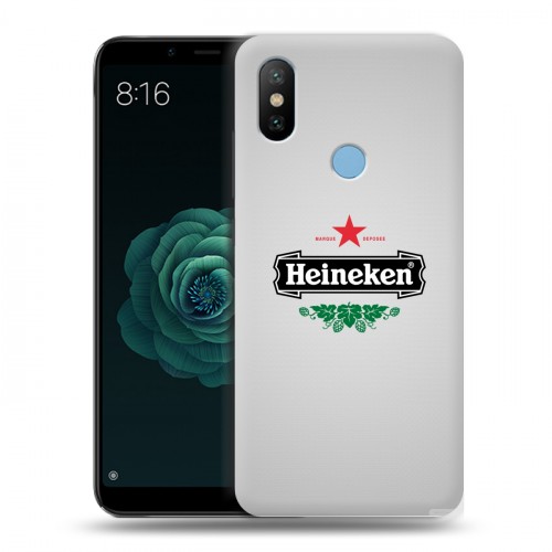 Дизайнерский силиконовый чехол для Xiaomi Mi A2 Heineken