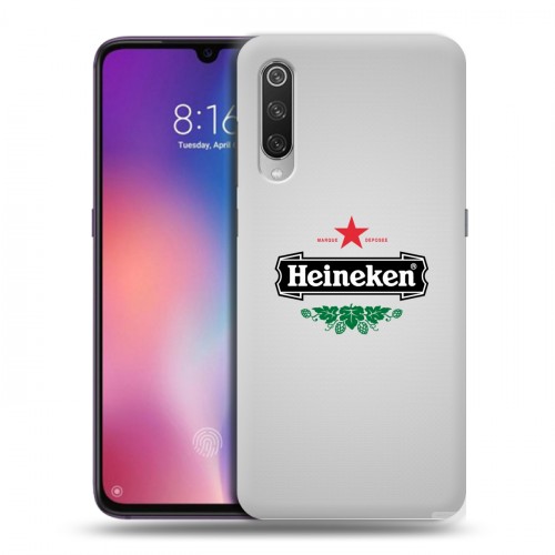 Дизайнерский силиконовый с усиленными углами чехол для Xiaomi Mi9 Heineken