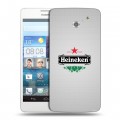 Дизайнерский пластиковый чехол для Huawei Ascend D2 Heineken