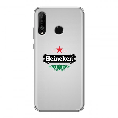 Дизайнерский силиконовый чехол для Huawei P30 Lite Heineken