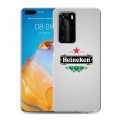 Дизайнерский пластиковый чехол для Huawei P40 Pro Heineken