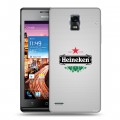 Дизайнерский пластиковый чехол для Huawei Ascend P1 Heineken