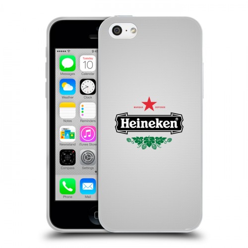 Дизайнерский пластиковый чехол для Iphone 5c Heineken