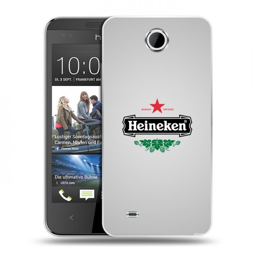 Дизайнерский пластиковый чехол для HTC Desire 300 Heineken