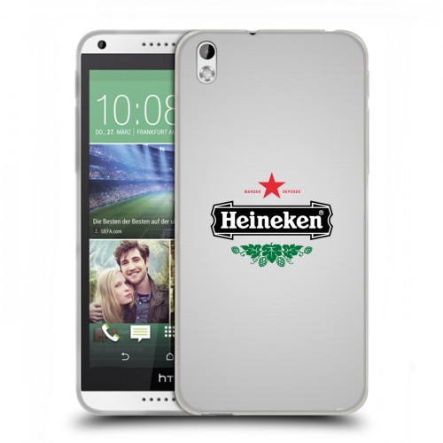 Дизайнерский пластиковый чехол для HTC Desire 816 Heineken