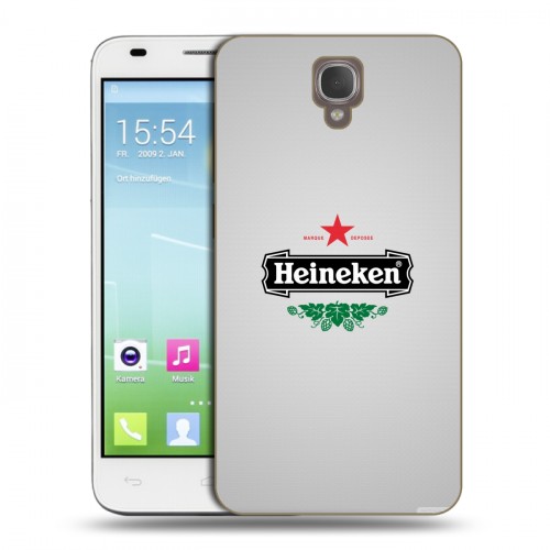 Дизайнерский пластиковый чехол для Alcatel One Touch Idol 2 S Heineken