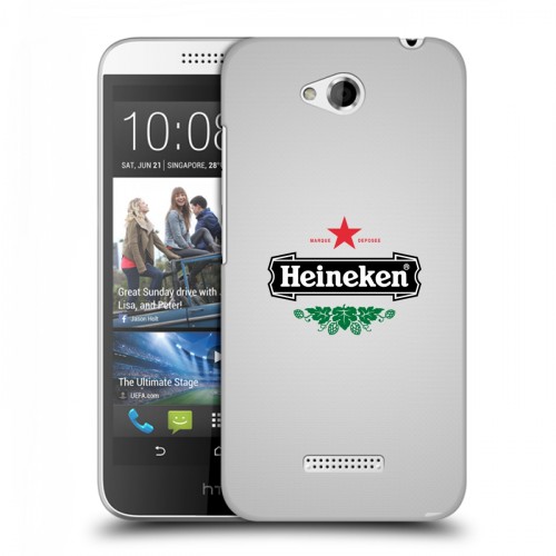 Дизайнерский пластиковый чехол для HTC Desire 616 Heineken