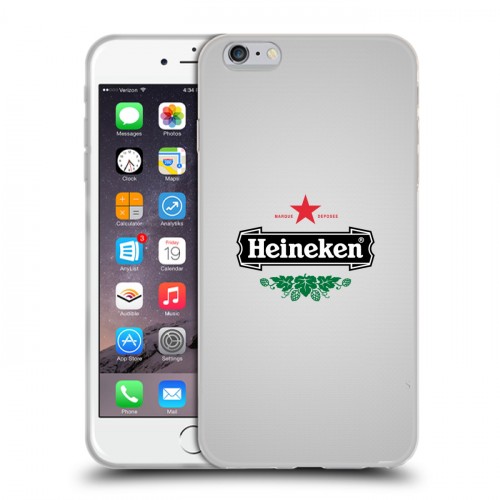 Дизайнерский силиконовый чехол для Iphone 6 Plus/6s Plus Heineken