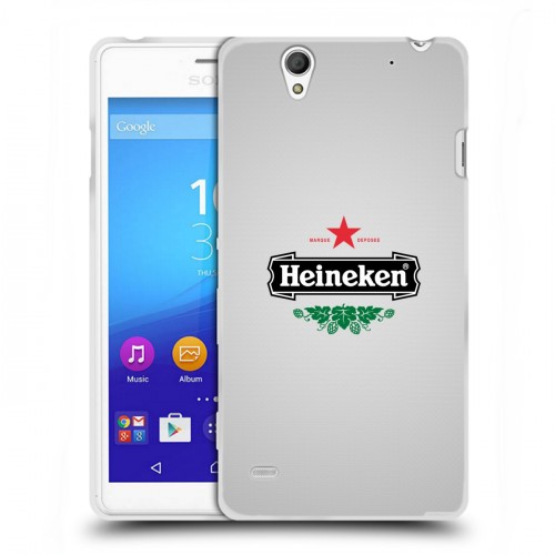 Дизайнерский пластиковый чехол для Sony Xperia C4 Heineken