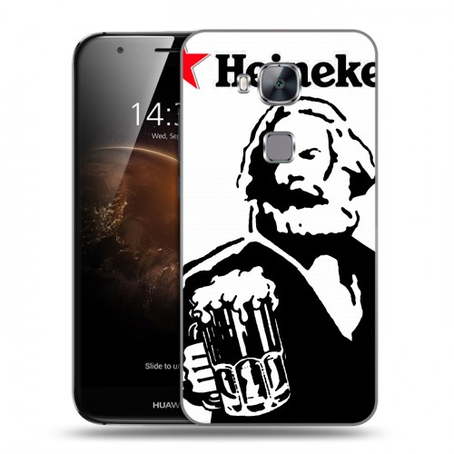 Дизайнерский пластиковый чехол для Huawei G8 Heineken