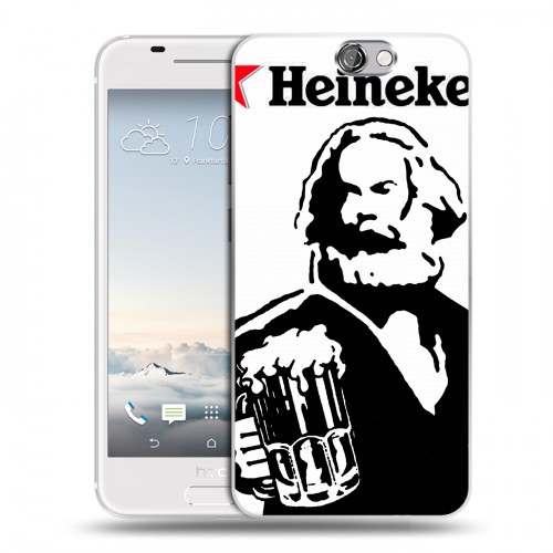 Дизайнерский пластиковый чехол для HTC One A9 Heineken