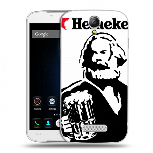 Дизайнерский пластиковый чехол для Doogee X6 Heineken