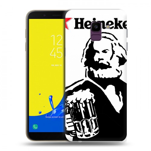 Дизайнерский пластиковый чехол для Samsung Galaxy J6 Heineken