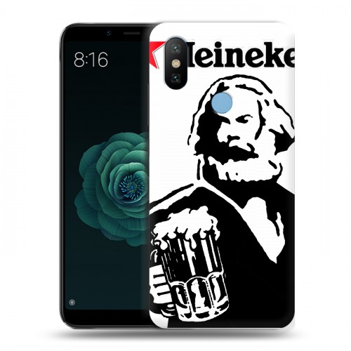 Дизайнерский силиконовый чехол для Xiaomi Mi A2 Heineken