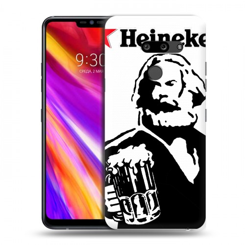 Дизайнерский пластиковый чехол для LG G8 ThinQ Heineken