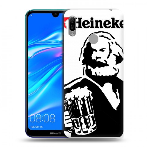 Дизайнерский пластиковый чехол для Huawei Y6 (2019) Heineken