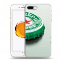 Дизайнерский пластиковый чехол для Iphone 7 Plus / 8 Plus Heineken