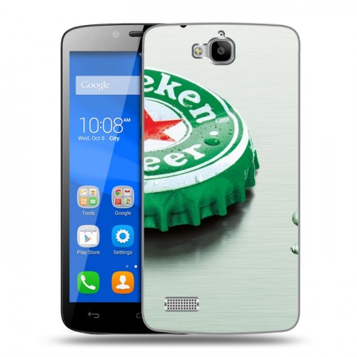 Дизайнерский пластиковый чехол для Huawei Honor 3C Lite Heineken