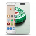 Дизайнерский пластиковый чехол для ZTE Blade V8 Heineken