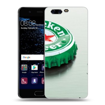 Дизайнерский силиконовый чехол для Huawei P10 Plus Heineken (на заказ)