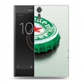 Дизайнерский пластиковый чехол для Sony Xperia XZs Heineken