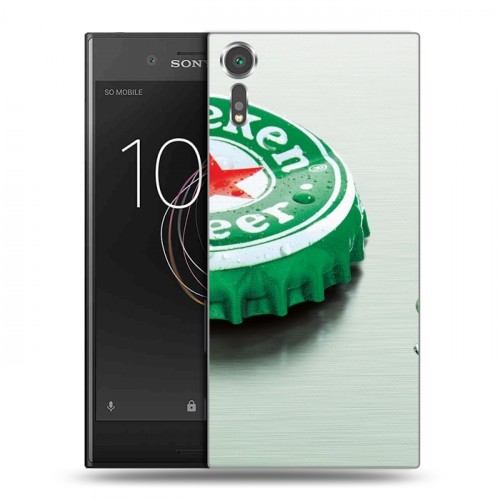 Дизайнерский пластиковый чехол для Sony Xperia XZs Heineken