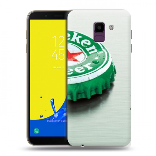 Дизайнерский пластиковый чехол для Samsung Galaxy J6 Heineken