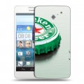 Дизайнерский пластиковый чехол для Huawei Ascend D2 Heineken