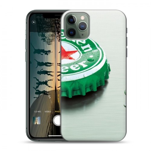 Дизайнерский пластиковый чехол для Iphone 11 Pro Heineken