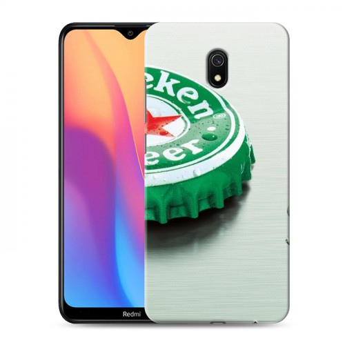 Дизайнерский силиконовый с усиленными углами чехол для Xiaomi RedMi 8A Heineken