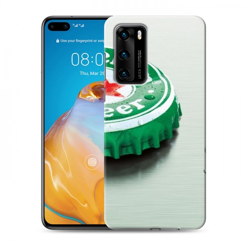 Дизайнерский пластиковый чехол для Huawei P40 Heineken