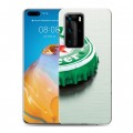 Дизайнерский пластиковый чехол для Huawei P40 Pro Heineken