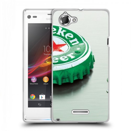 Дизайнерский пластиковый чехол для Sony Xperia L Heineken