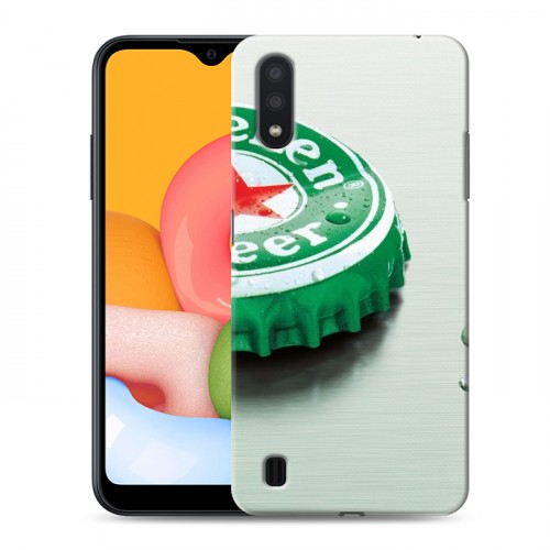 Дизайнерский силиконовый чехол для Samsung Galaxy M01 Heineken