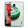 Дизайнерский пластиковый чехол для LG Optimus G Heineken