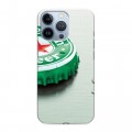 Дизайнерский силиконовый чехол для Iphone 13 Pro Heineken