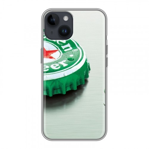 Дизайнерский пластиковый чехол для Iphone 14 Heineken