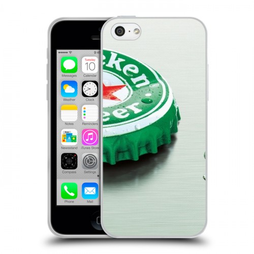 Дизайнерский пластиковый чехол для Iphone 5c Heineken