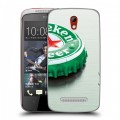 Дизайнерский пластиковый чехол для HTC Desire 500 Heineken