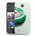 Дизайнерский пластиковый чехол для HTC Desire 300 Heineken