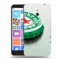 Дизайнерский пластиковый чехол для Nokia Lumia 1320 Heineken