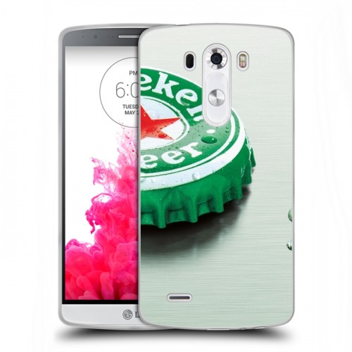 Дизайнерский пластиковый чехол для LG G3 (Dual-LTE) Heineken