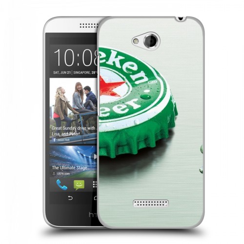 Дизайнерский пластиковый чехол для HTC Desire 616 Heineken