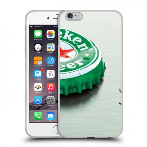 Дизайнерский силиконовый чехол для Iphone 6 Plus/6s Plus Heineken