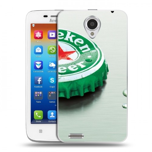 Дизайнерский пластиковый чехол для Lenovo S650 Ideaphone Heineken