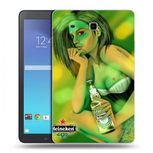 Дизайнерский силиконовый чехол для Samsung Galaxy Tab E 9.6 Heineken