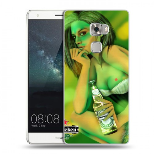 Дизайнерский пластиковый чехол для Huawei Mate S Heineken