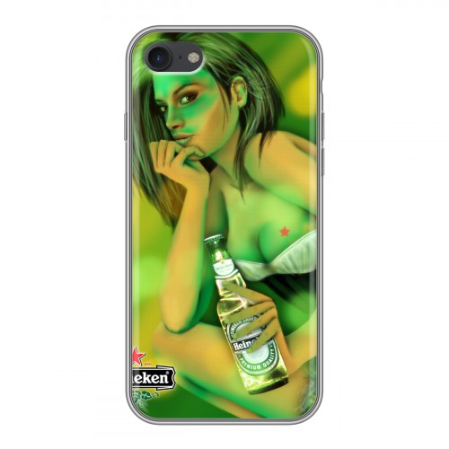 Дизайнерский силиконовый чехол для Iphone 7 Heineken